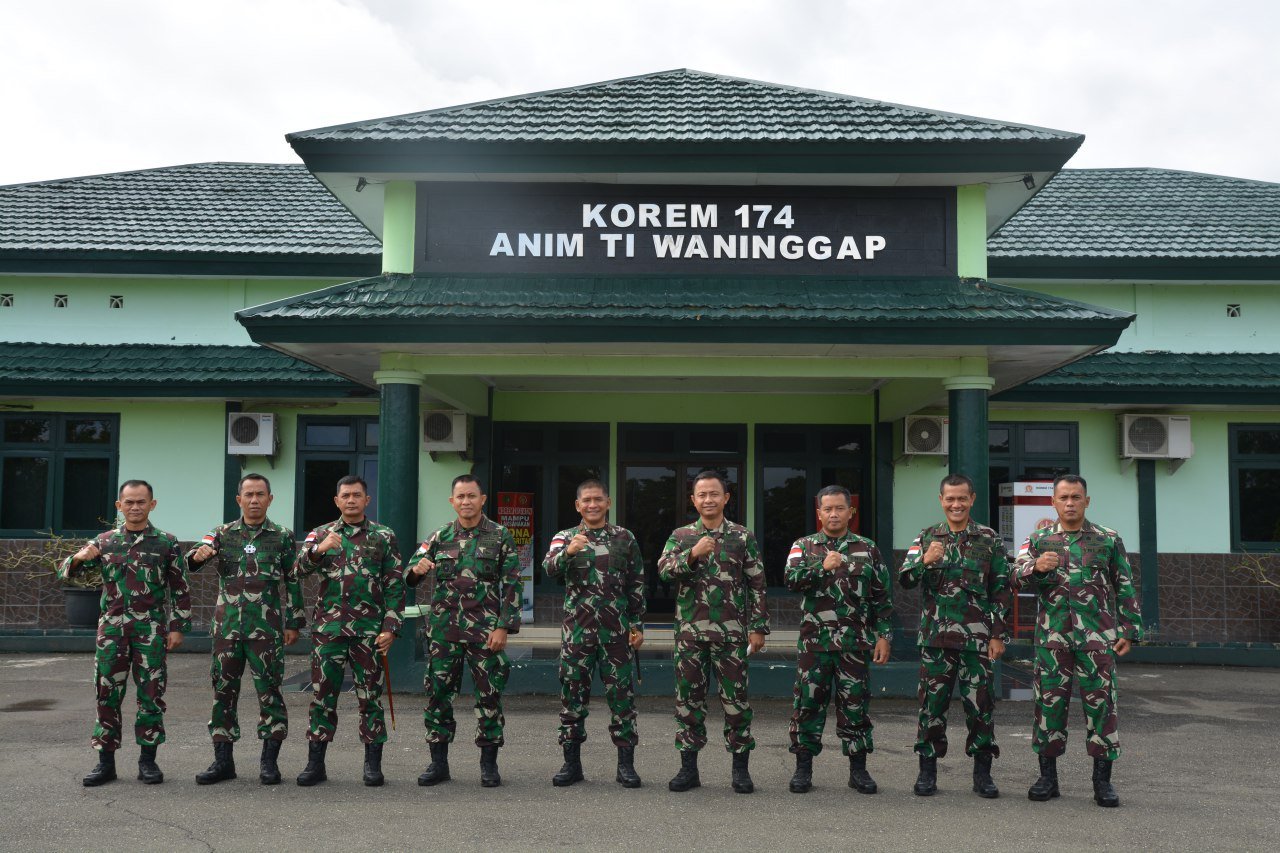 Komandan Korem 174 Merauke Terima Kunjungan Ketua Tim Kusterad
