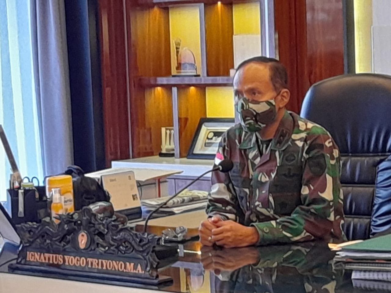 Pangdam XVII/Cenderawasih Hadiri Rakornas Penanggulangan Bencana 2021