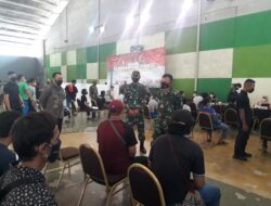 Danrem 064/My dan Dandim 0623/Cilegon Tinjau Program Serbuan Vaksinasi