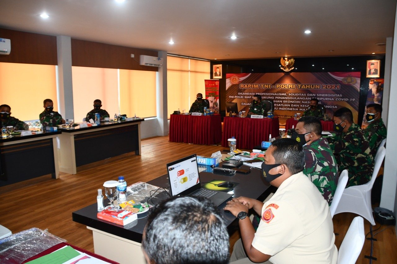 Pangkogabwilhan I Hadiri Rapim TNI-Polri Secara Virtual
