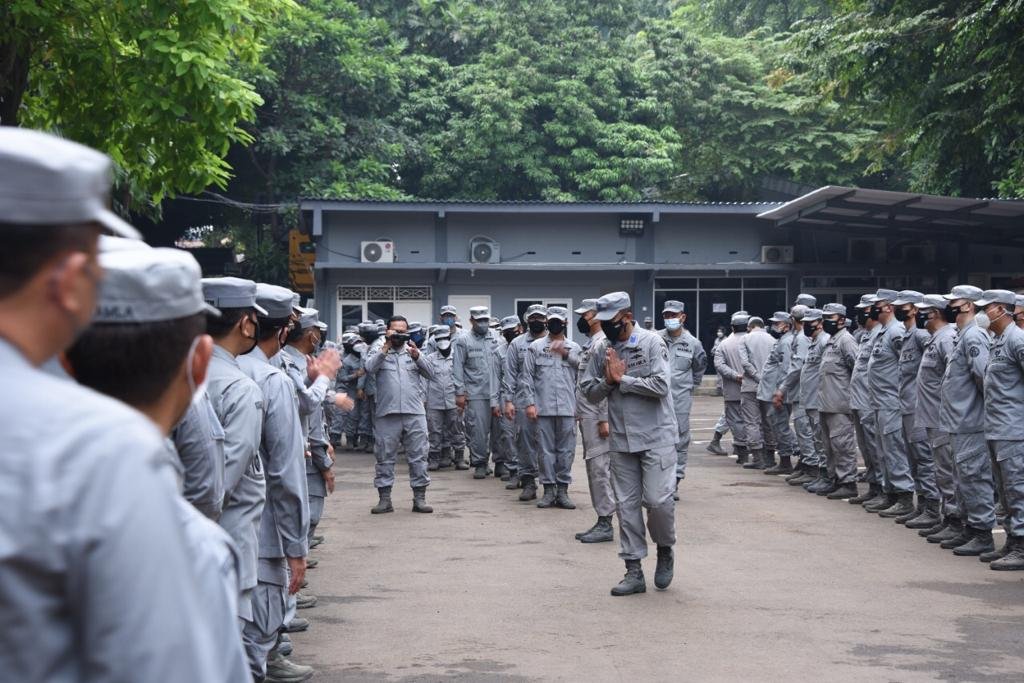 Bakamla RI Gelar Apel Khusus dan Halal Bihalal di Hari Kerja Pertama