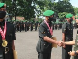 Penutupan Diklat Kejuruan Bintara Bekang Abit Diktukba TNI-AD 2022