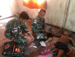 Satgas Yonif 126/KC Tanggap Tangani Warga Demam Tinggi
