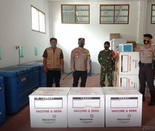 Kapolres Lebak Tinjau Gudang Farmasi Penyimpanan Vaksin Covid-19