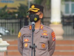 HUT Banten ke-21, Kapolres Serang Kota Pimpin Apel Pengamanan Unras