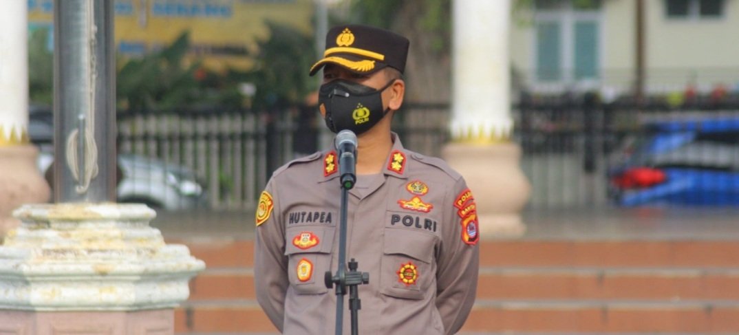 HUT Banten ke-21, Kapolres Serang Kota Pimpin Apel Pengamanan Unras