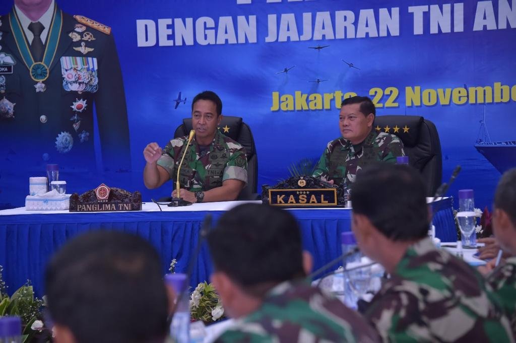 Panglima TNI Kunjungi Mabes AL dan Mabes AU