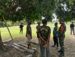 Tingkatkan Kebersaan, Satgas Yonif 126/Kala Cakti Gelar Komsos