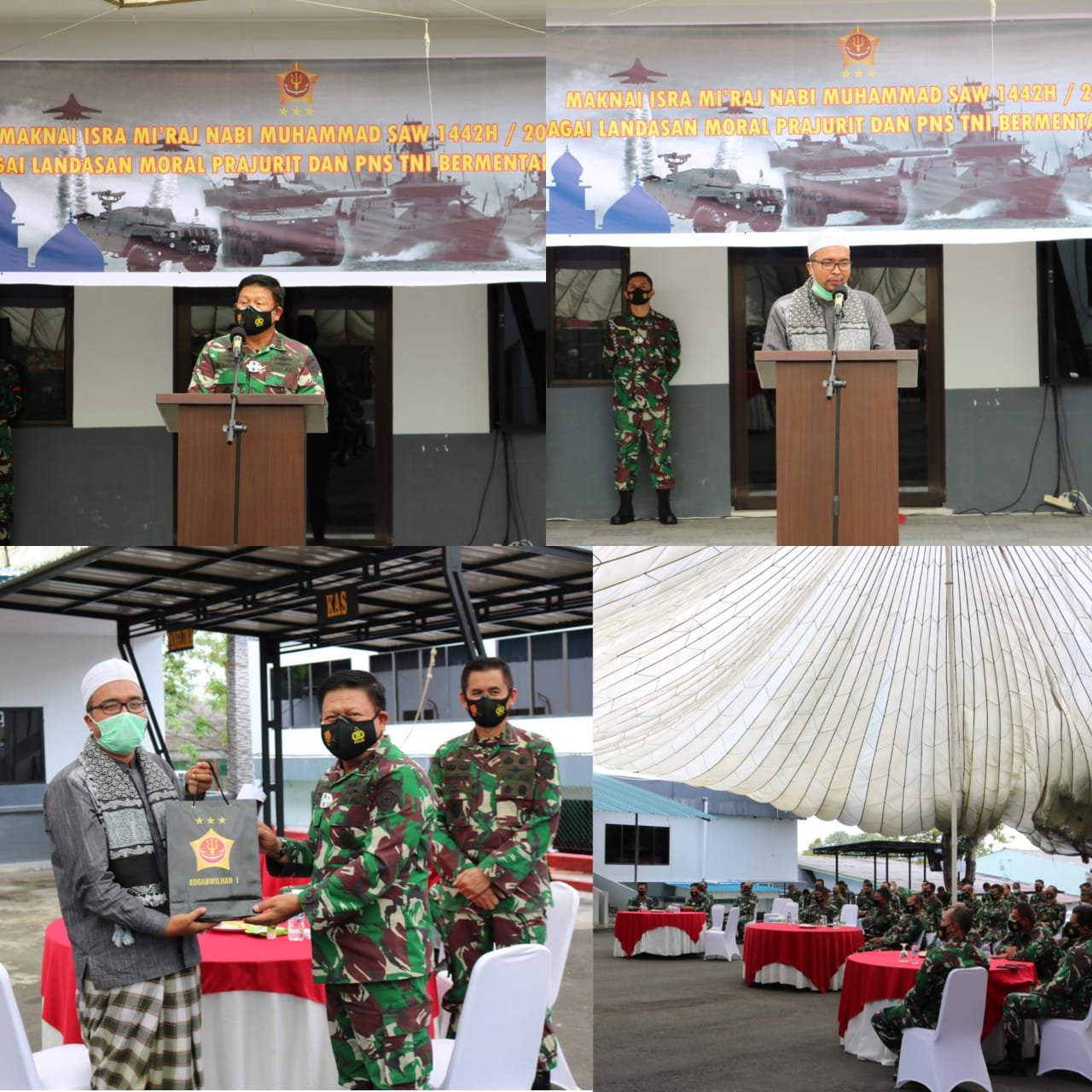 Pangkogabwilhan I Hadiri Peringatan Isra Mi'raj Nabi Muhammad SAW 1442 H/2021 M