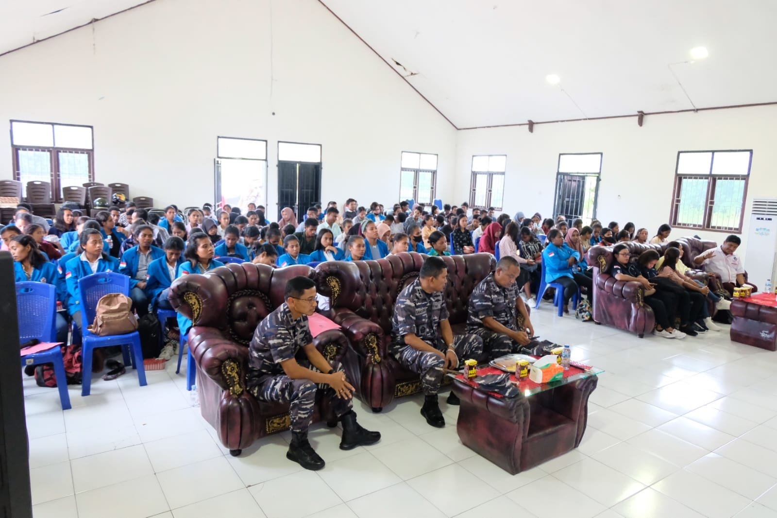 Danlantamal IX Bagikan Wawasan Potensi Maritim kepada Mahasiswa Unpatti Aru