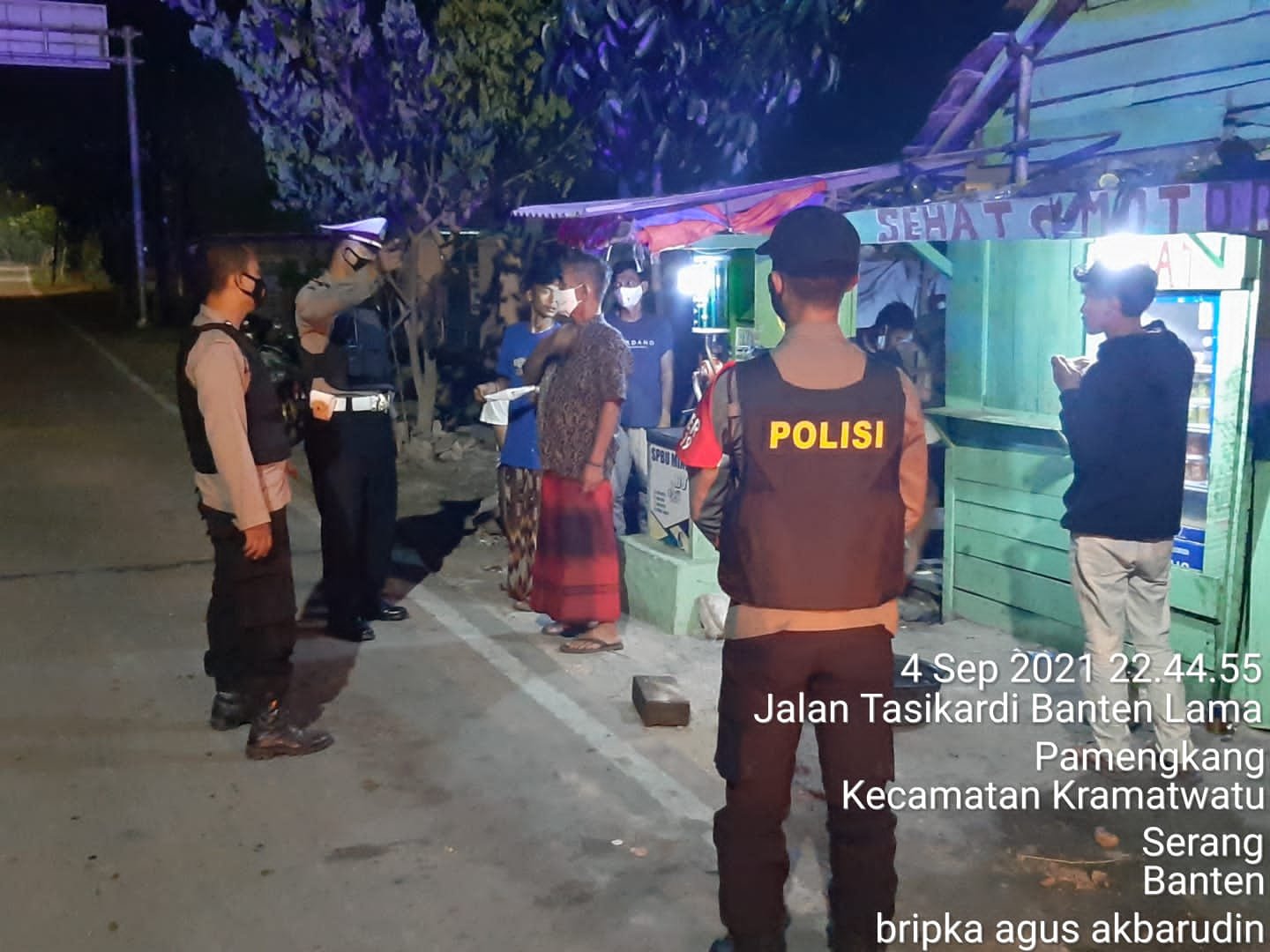 Polsek Kramatwatu Patroli Rutin Jaga Kondusifitas Serang Kota