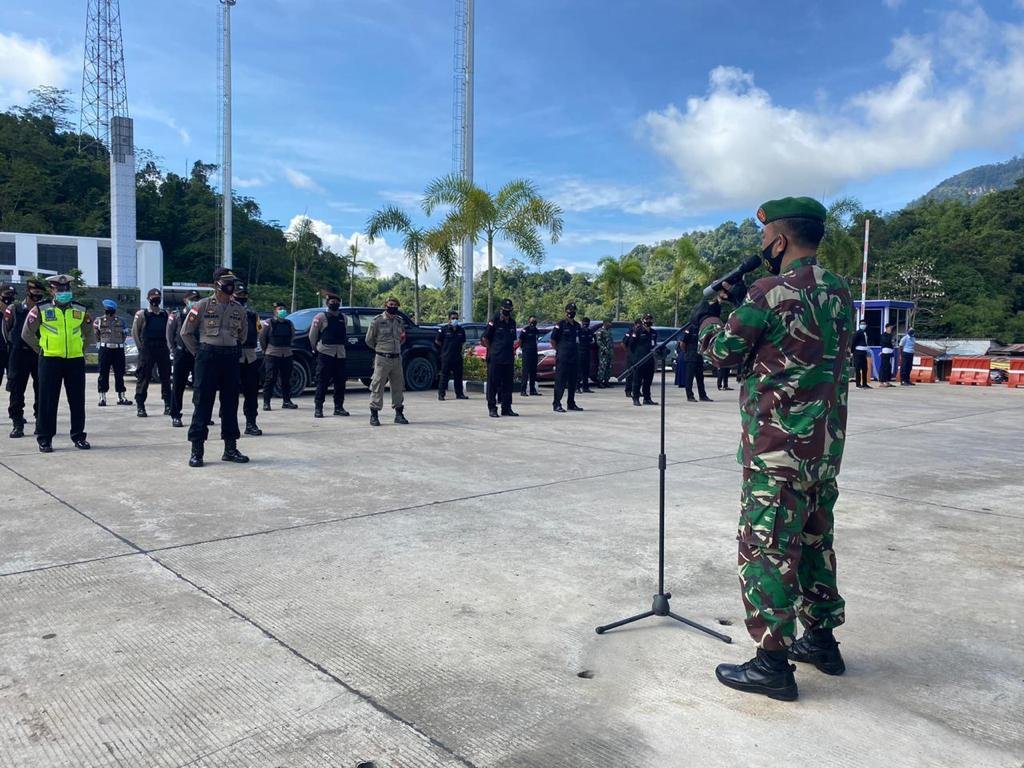 Yonif 642 Ikuti Apel Gabungan Pengamanan Malam Tahun Baru di Perbatasan RI-Malaysia
