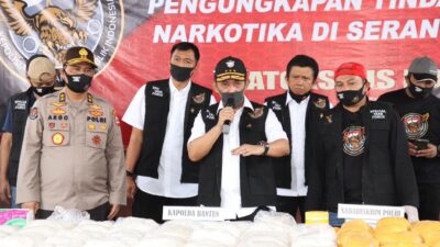 Satgasus Breskrim Amankan Sabu Hampir 1 Ton di Kota Serang
