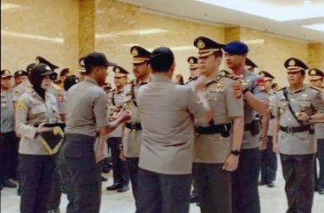Komjen Gatot Eddy Sertijab Lima Kapolres di Gedung Promoter PMJ