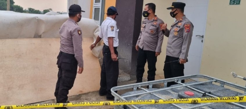 Kapolres Serang Kota Cek TKP Semburan Air di Banten