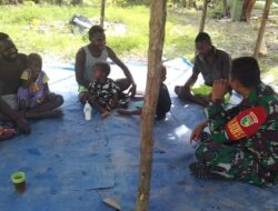 Babinsa Koramil 1710-07 Mapurujaya Gelar Komsos Pererat Silaturahmi