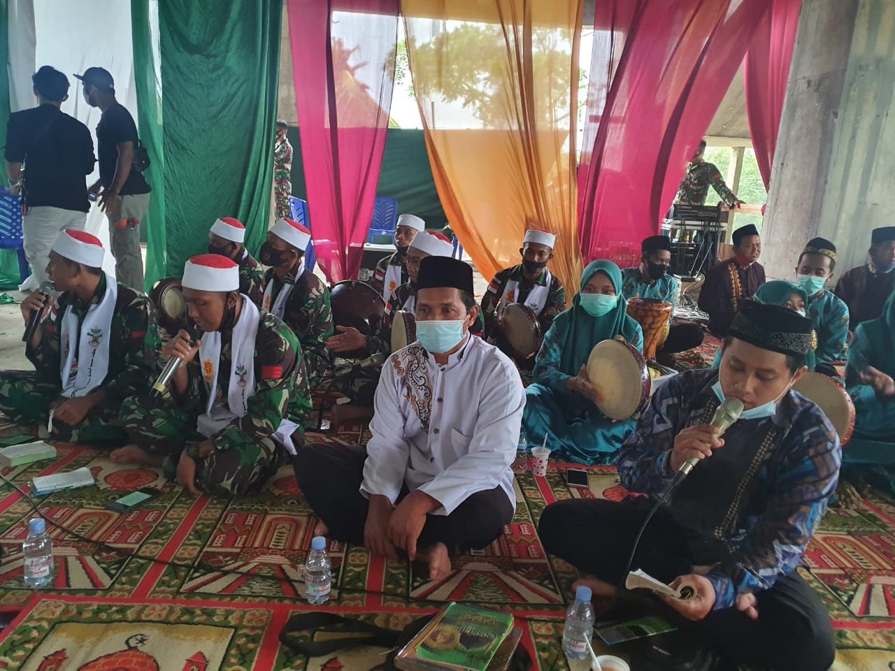 Tim Hadrah Satgas Yonif MR 413 Sambut Kunjungan Wakil Menag di Jayapura