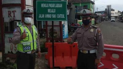 Kapolres Pandeglang Terapkan Sistem Jalur Satu Arah di Pasar Labuan