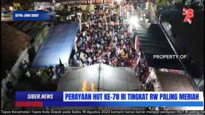 Puncak HUT ke-78 RI di RW 07 Tapos Meriah Seperti Konser Band Nasional