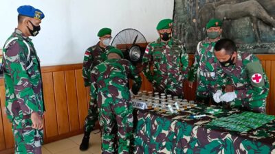 Korem 174 Merauke Gelar Tes Urine untuk Deteksi Narkoba