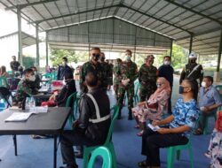 Danrem 064/MY Cek Vaksinasi Purnawirawan dan Warakawuri