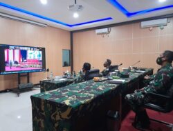 Pejabat Kodam XVII/Cenderawasih Hadiri Rapim TNI TA 2021