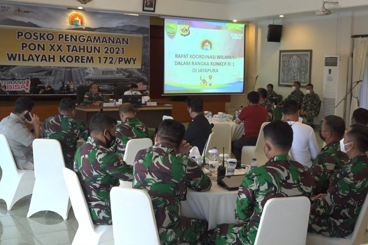 Pangdam XVII/Cenderawasih Pimpin Rakor Wilayah Jelang Kunker RI 1