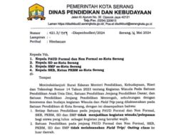 Dindikbud Kota Serang Larang Outing Class ke Luar Daerah dalam Edaran Terbaru