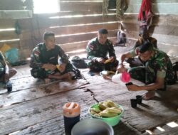 Satgas Pamtas Yonif 126/KC Jaga Silaturahmi dengan Warga Perbatasan