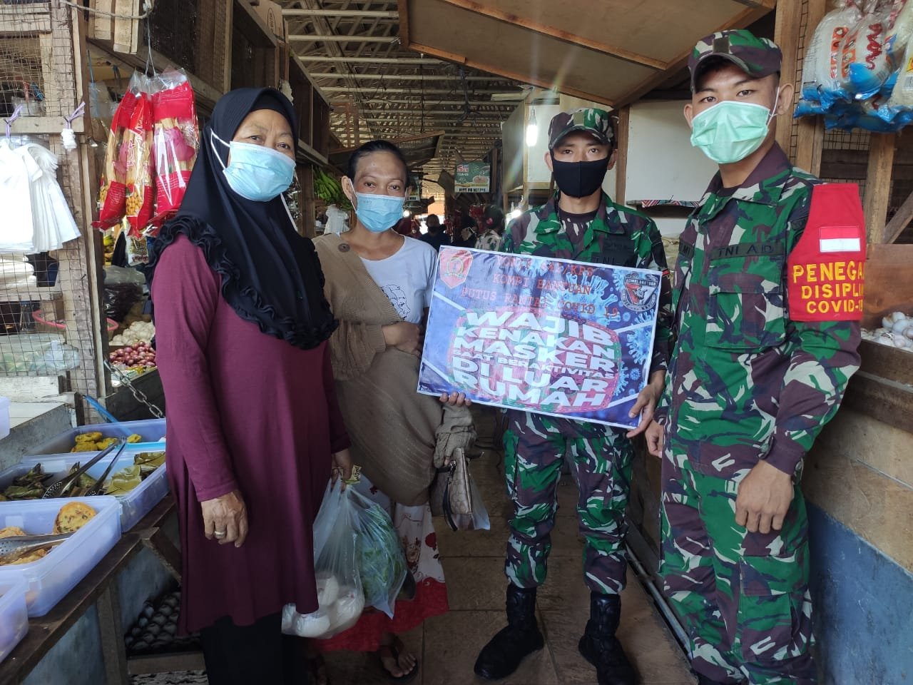 Batalyon Infanteri 642 Kapuas Laksanakan Kampanye Covid 19