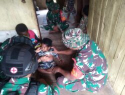 Babinsa Koramil 1710-05/Jila Kunjungi Rumah Anak Stunting