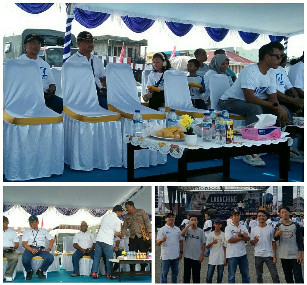 Senkom Mimika Ikut Acara Peluncuran Program Mimika Tertib Lalu Lintas