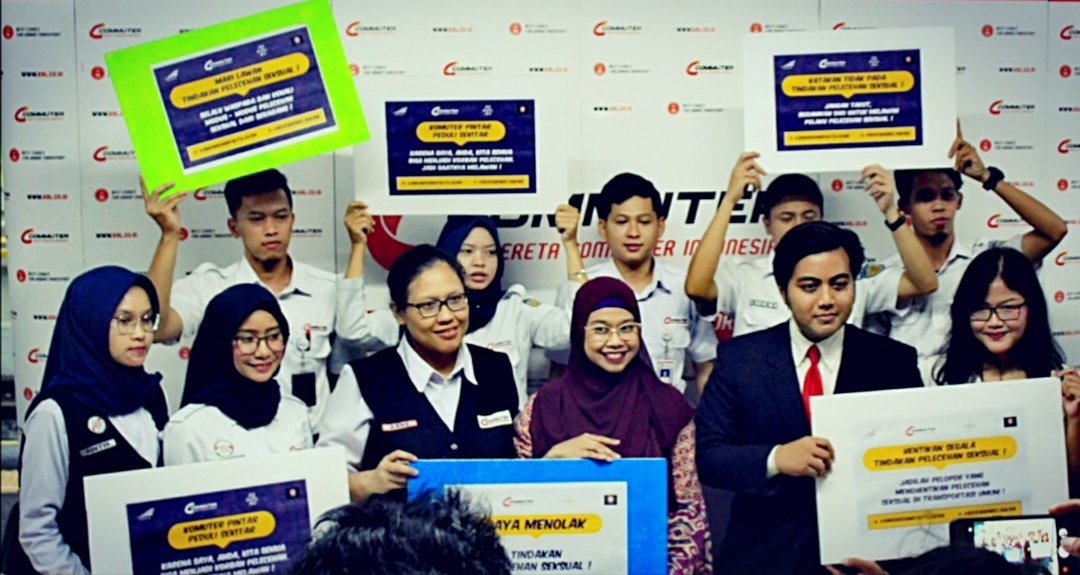 Komunitas perEMPUan, Anker Twitter dan KCI Sosialisasi Pencegahan Pelecehan Seksual di KRL