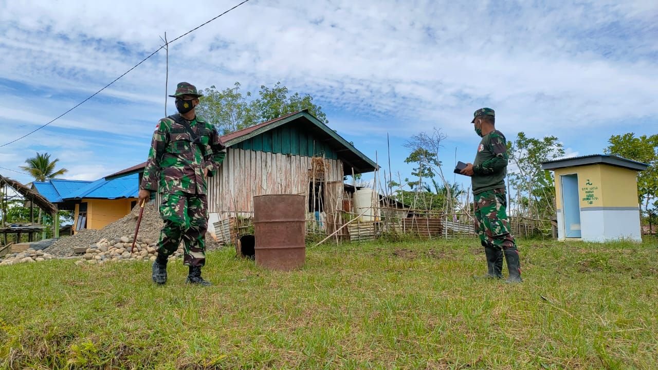 Dandim 1711 Boven Digoel Tinjau Lokasi TMMD Ke-110 di Kawagit