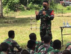 Brigif R-9 Kostrad Satgasrat Sosialisasi Bahaya Covid-19 ke Satuan Jajarannya