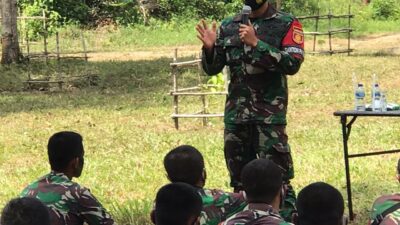 Brigif R-9 Kostrad Satgasrat Sosialisasi Bahaya Covid-19 ke Satuan Jajarannya