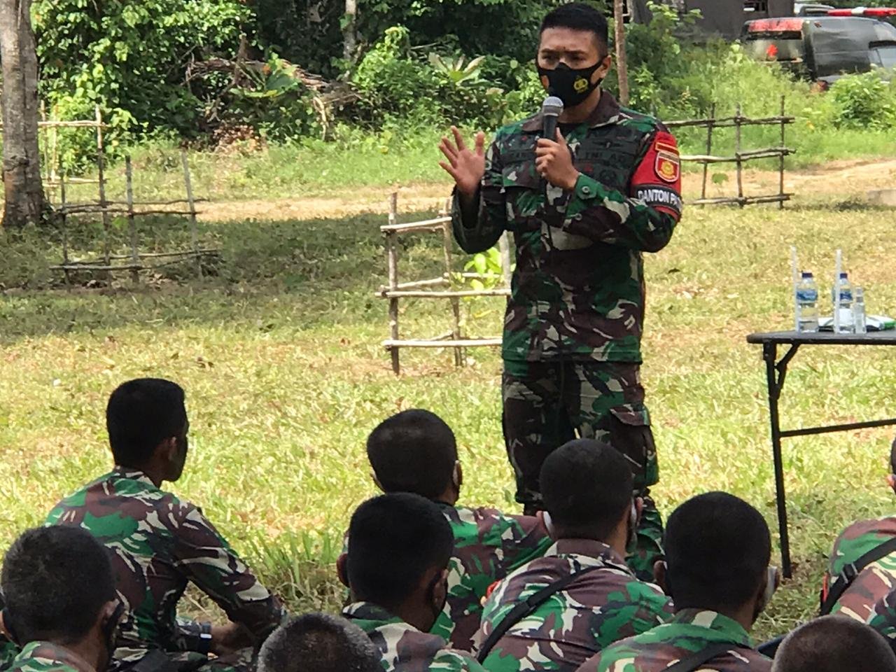 Brigif R-9 Kostrad Satgasrat Sosialisasi Bahaya Covid-19 ke Satuan Jajarannya