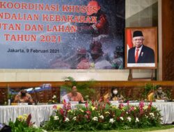 Rakor Menteri Antisipasi Kebakaran Hutan dan Lahan 2021