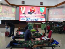 Kodam XVII/Cenderawasih Gelar Donor Darah Sambut Hari Juang TNI AD 2021