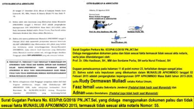 Polres Jaksel Tindak Lanjuti Laporan Dugaan Pemalsuan Dokumen APKOMINDO