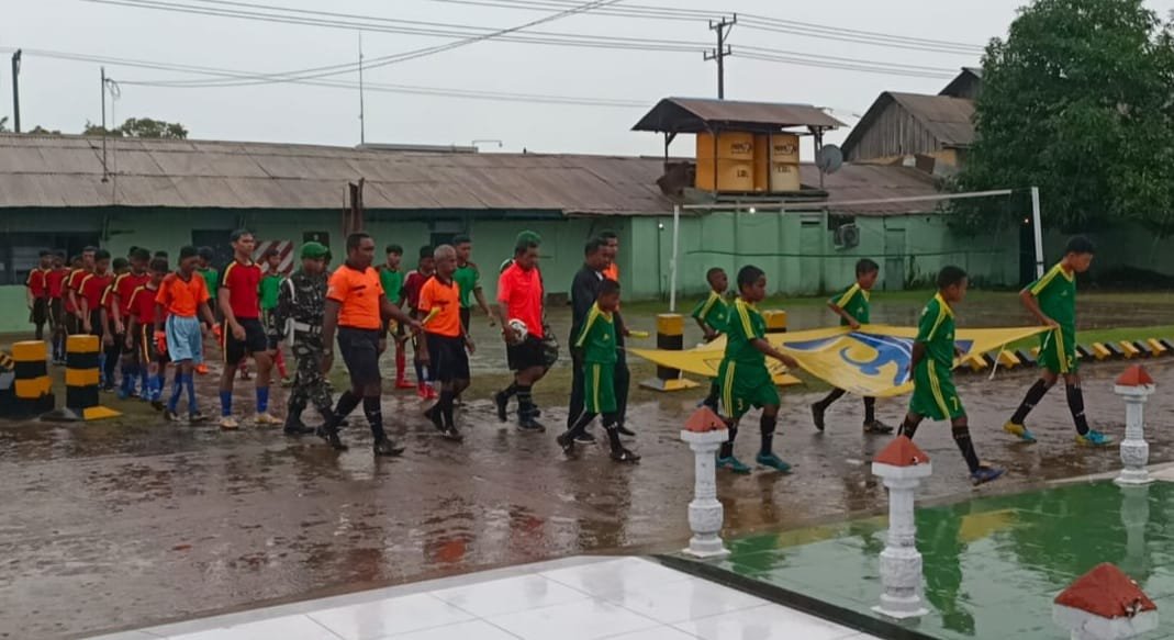 Korem 174/ATW Buka Turnamen Sepak Bola Piala Kasad Liga Santri PSSI 2022 di Merauke