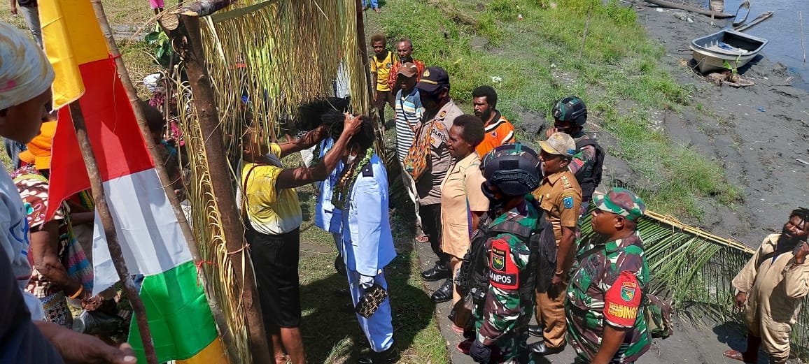 TNI Hadiri Pembentukan Dua Kampung Baru di Mamberamo Raya
