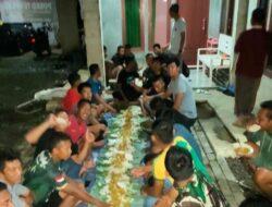 Makan Malam Satgas TMMD 113 Kodim 0601 Pandeglang Pererat Keakraban