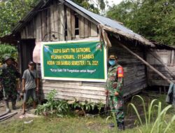 Koramil 01/Sambas Bedah Rumah dalam Pengabdian untuk Negeri