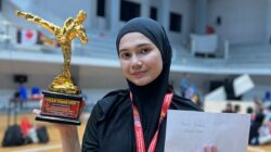 Shavira dari Gegana Juara 1 Kejurnas Pencak Silat Depok Jilid 2