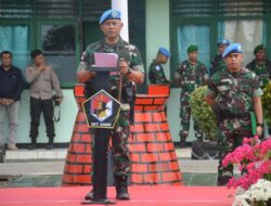 Danrem 174 Kolonel Agus Widodo Lepas Satgas Kizi TNI Konga XX-T Monusco di Hari Pertama Dinas