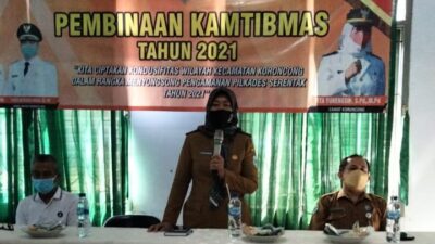 Jelang Pilkades, Muspika Kecamatan Keroncong Pandeglang Sosialisasikan Kamtibmas