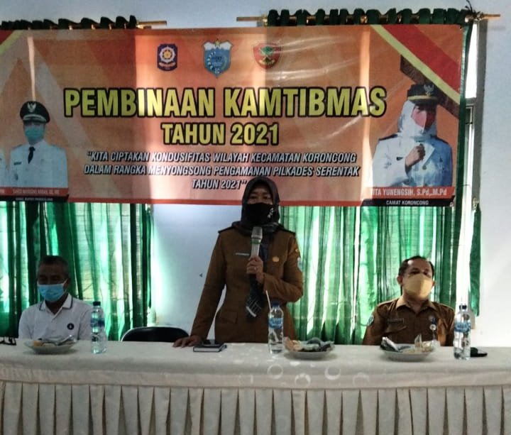 Jelang Pilkades, Muspika Kecamatan Keroncong Pandeglang Sosialisasikan Kamtibmas