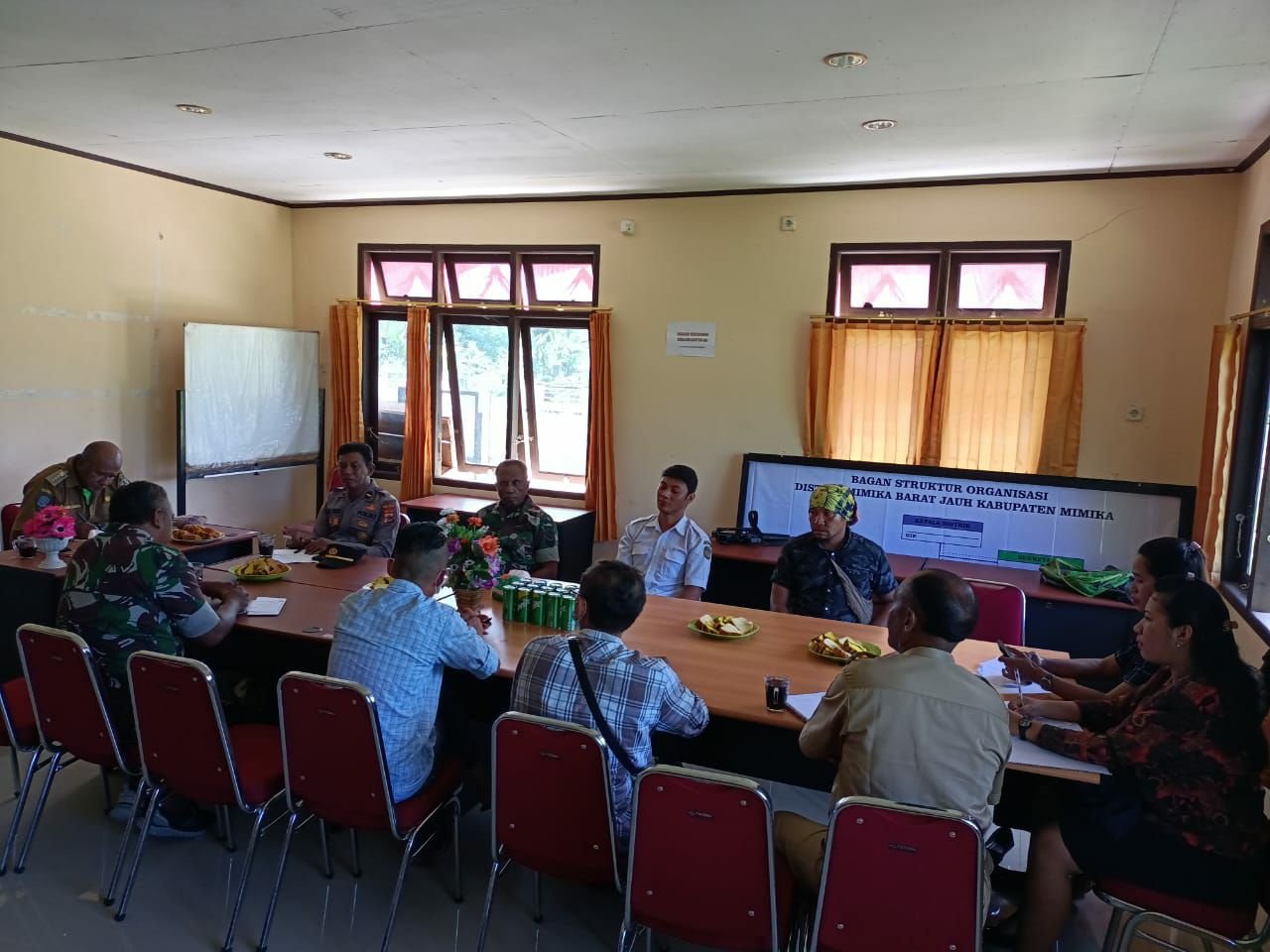 Danpos Ramil Potowayburu Hadiri Rakor Dukung Program Kerja Tingkat Distrik