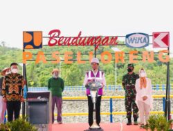 Panglima TNI Dampingi Jokowi Resmikan Proyek Strategis Nasional di Sulsel
